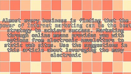 Internet Marketing Advice To Help You Destroy Your Competition