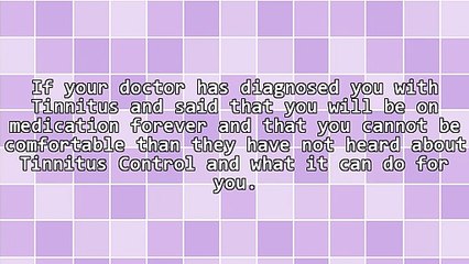 Closely Guarded Secrets About Tinnitus Control