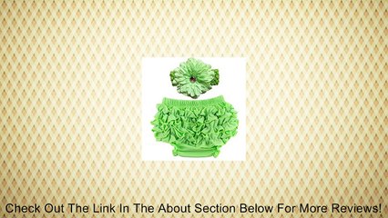 Wennikids Cotton Ruffles Unisex-baby Bloomer with Headband Lime Color Review