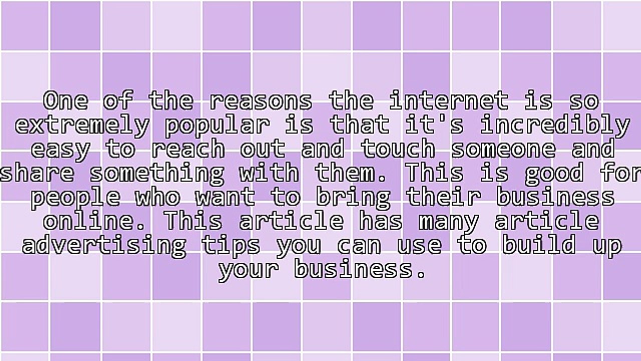 Article Advertising Tips That Are Sure To Achieve Success
