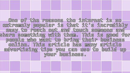 Article Advertising Tips That Are Sure To Achieve Success