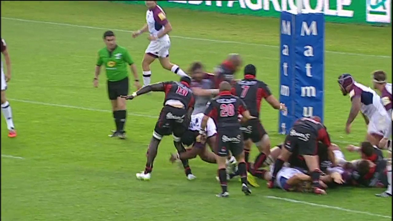 TOP14 - Lyon - Bordeaux: Essai Enrico Januarie (LYO) - J23 - Saison 2014/2015