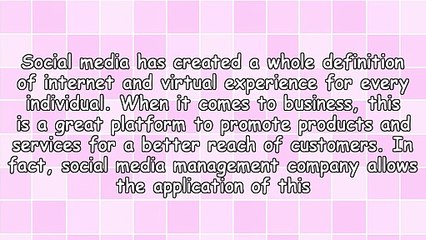 Social Media Management Company For Business Success