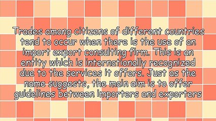 Beginning An Import Export Consulting Firm