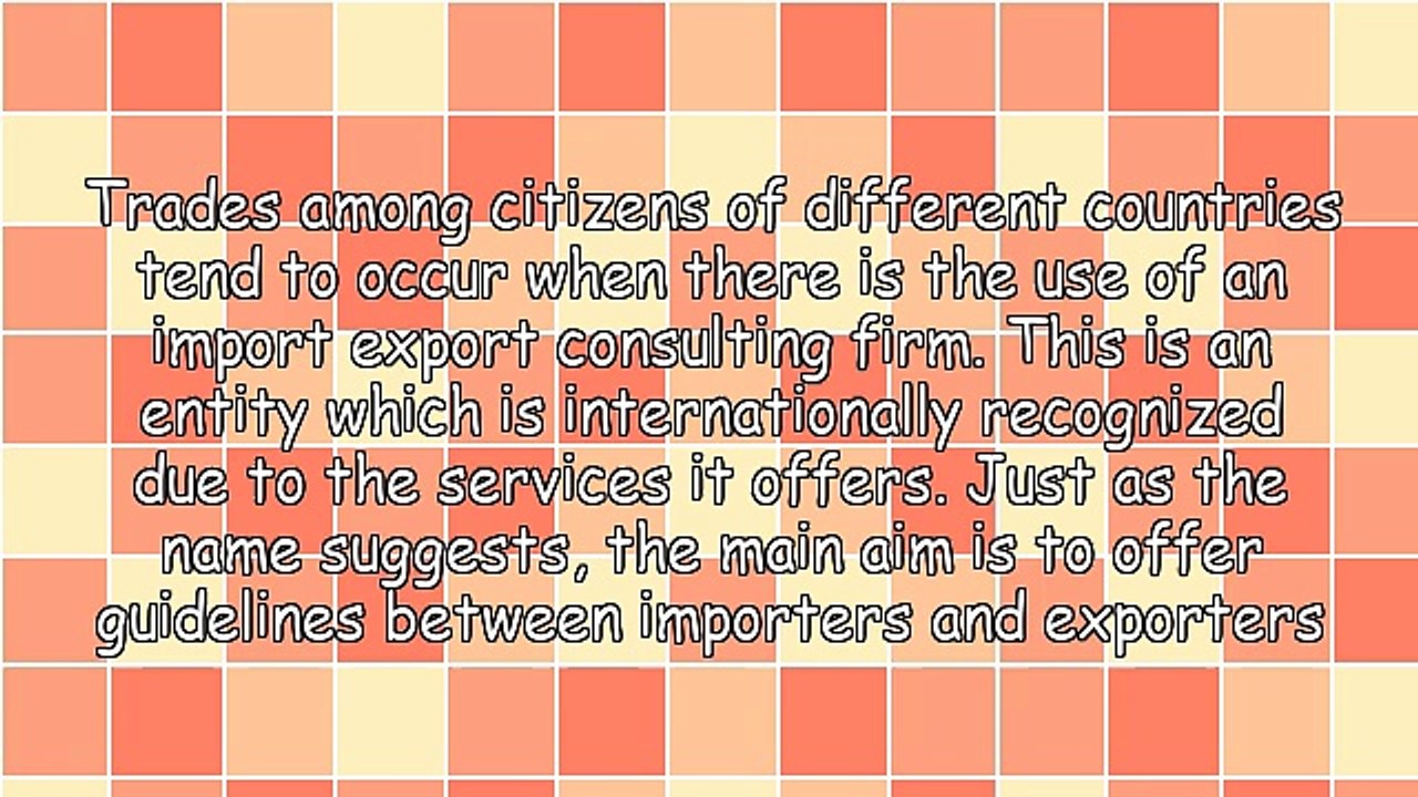 Beginning An Import Export Consulting Firm