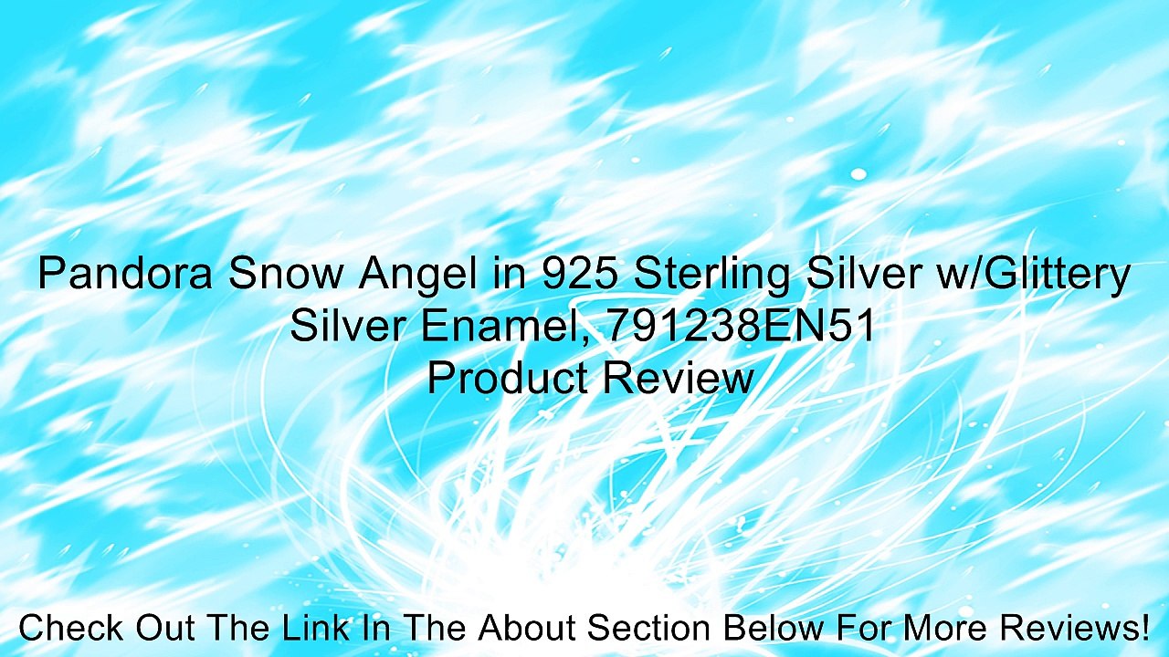 Pandora Snow Angel in 925 Sterling Silver w/Glittery Silver Enamel, 791238EN51 Review