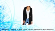 Pink Queen® Office Lady Slim Long One Button Outwear Jacket Coat Black Review