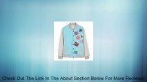 Your Gallery Women's Cute Colorful Patch Fashion Sweatshirt Baseball Jacket Review