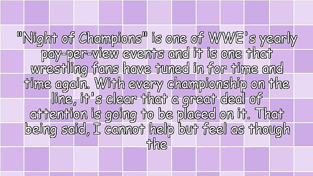 Night Of Champions & Help An Internet Marketing Company Could Give