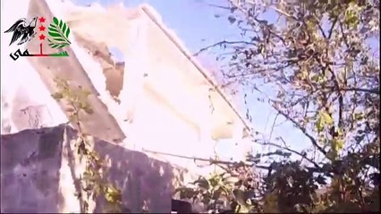 اثار الدمار في قرية كفردلبة