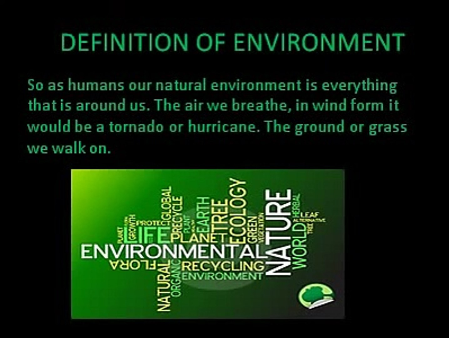DEFINITION OF NATURAL ENVIRONMENT - video Dailymotion