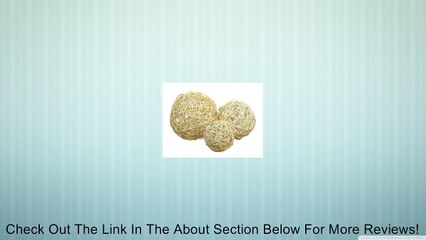 Cheung's Rattan Imports Hand-woven Orb, 3-Inch, Natural Review