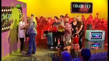 Keith Lemon falls over, trips up on gunge - Celebrity Juice 25th March 2009