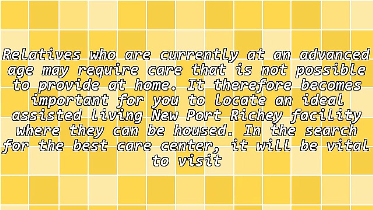 Information On Assisted Living New Port Richey