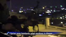 Syria army pounds rebels in Aleppo as ground assault looms