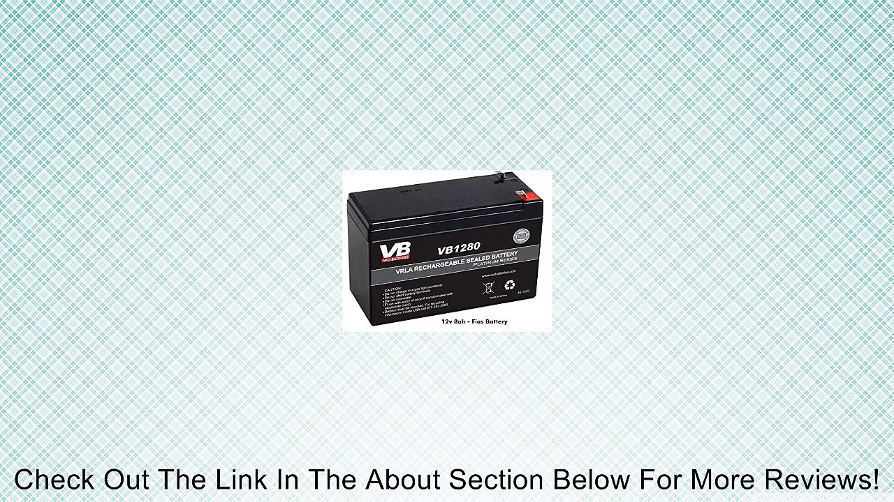 VERIZON FIOS UPGRADE REPLACEMENT BATTERY 12V 8AH SLA RECHARGEABLE BATTERY 15% LONGER RUN TIME by VICI Review