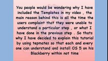 [Upgrade Blackberry Operating System]