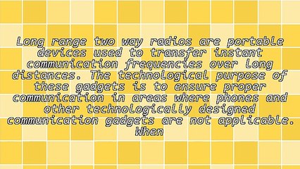 Guide To Buying Long Range Two Way Radios