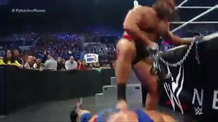 Rusev is getting in some practice before Extreme Rules. #RussianChainStrikesAgain