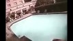 Nepal earth quick swimming pool CCTV EXCLUSIVE Footage