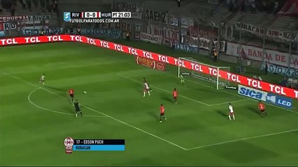 Gol de Puch. River 0 Huracán 1. Supercopa Argentina.Fútbol Para todos