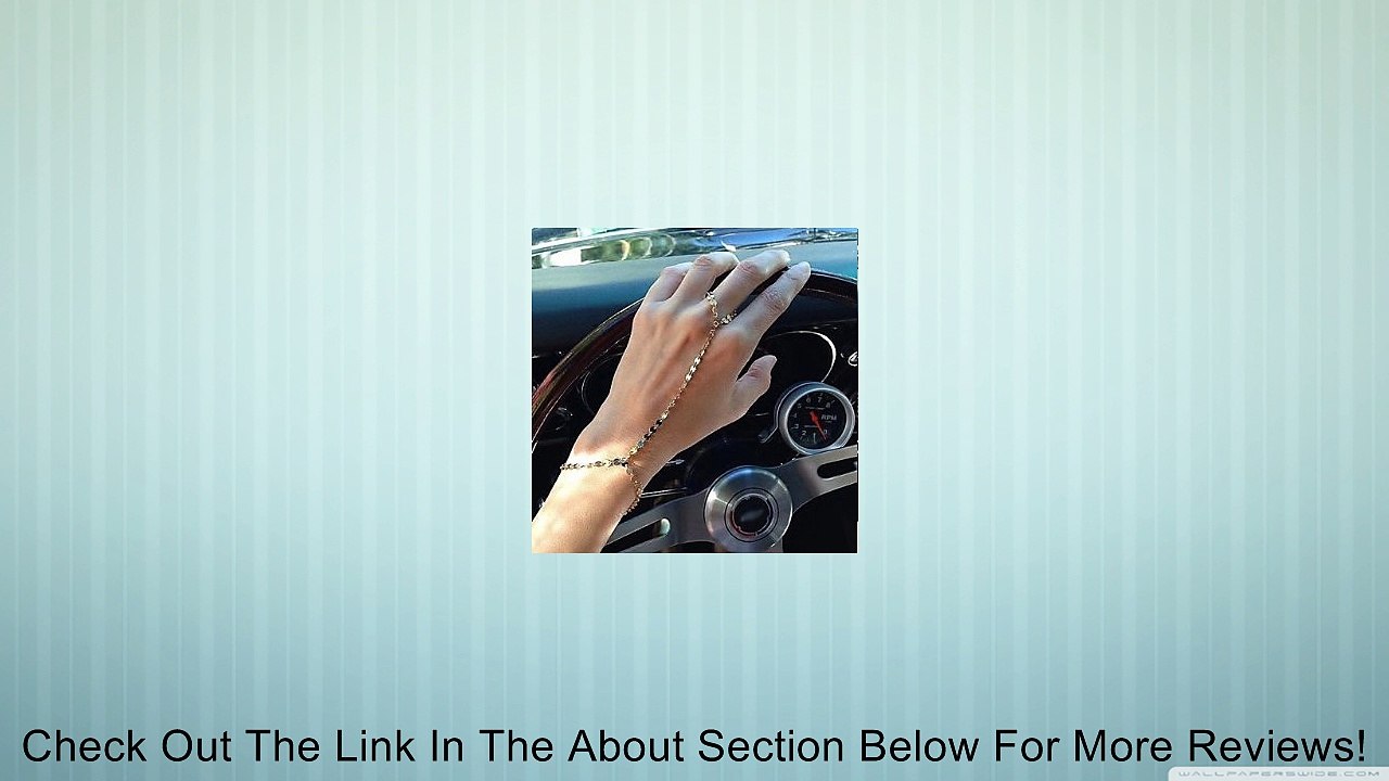 JEW JEWLY ErunerCelebrity Sequins Bracelet Bangle Slave Chain Finger Ring Bracelet Review