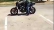 amazing stunt of a biker