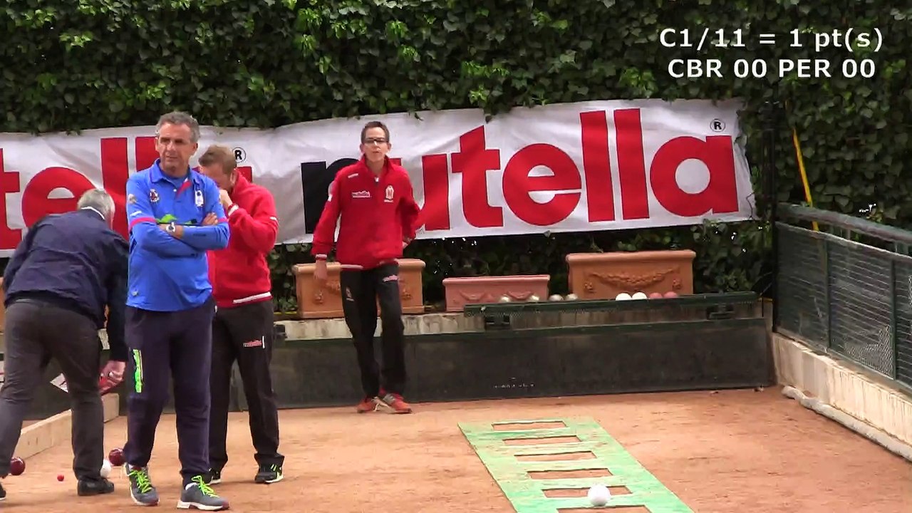 Tir de précision Ciocala vs Melignano, CB du Rocher vs La Perosina, Coupe d'Europe des Clubs, Sport Boules, Monaco 2015