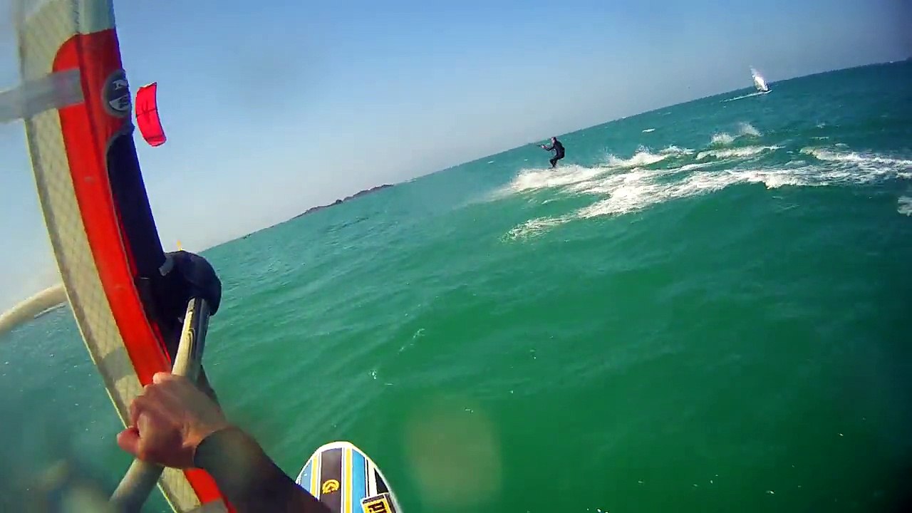 20150422 St Malo kite & funboard