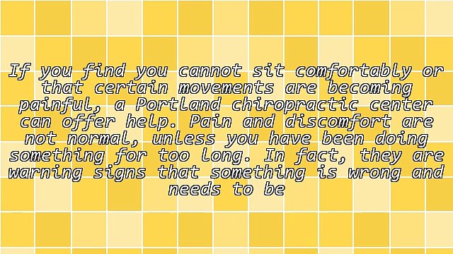 Portland Chiropractic Doctor Offers Postural Correction Therapy