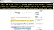 Google Chrome Extensions and Accessibility
