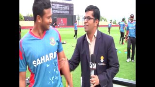Bangladesh cricketers making fun with the journalists