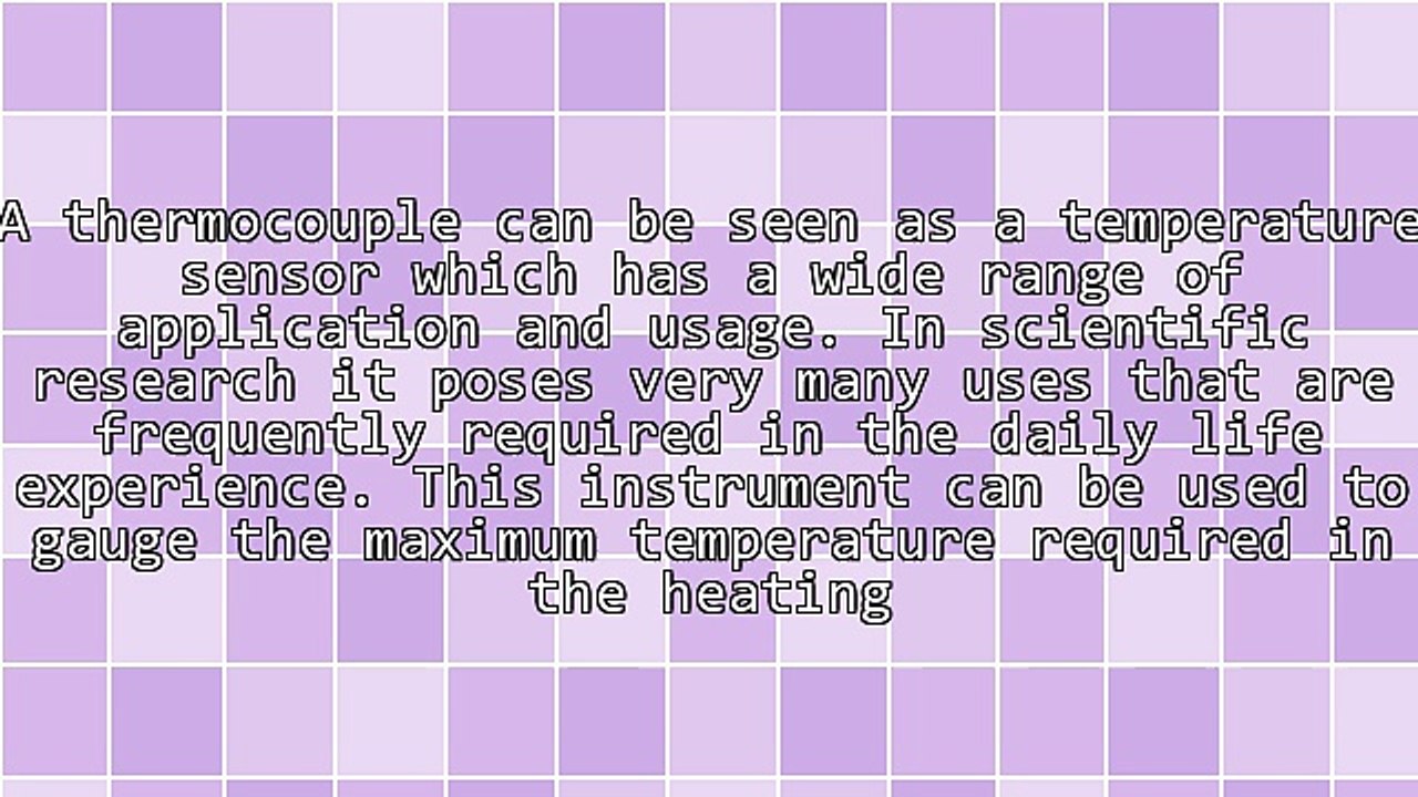 A Research On Thermocouple Types