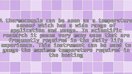 A Research On Thermocouple Types