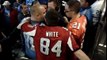 Fight in stands at Ford Field Dec.22. Lions fan dumps beer on Falcon fans head.