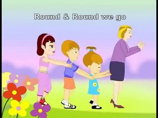 Round & Round We Go English Nursery Rhymes - Activity/Circle Song For Kids