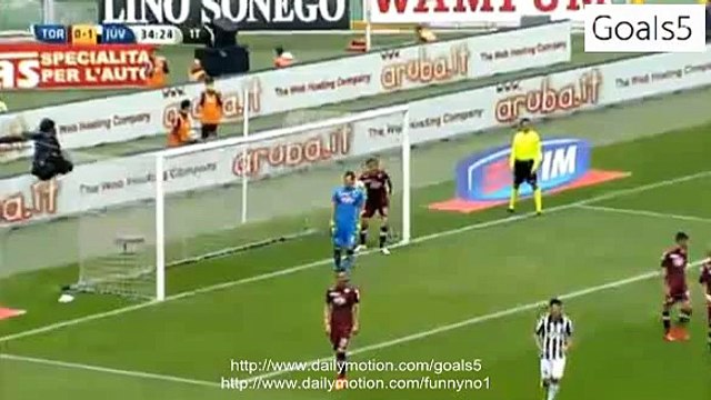 Andrea Pirlo Goal Torino 0 - 1 Juventus Serie A 26-4-2015