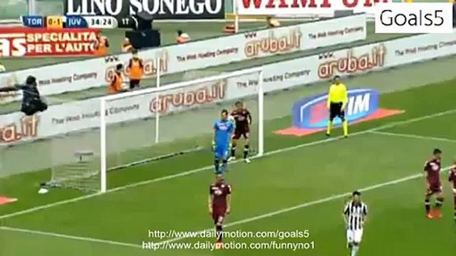 Andrea Pirlo Goal Torino 0 - 1 Juventus Serie A 26-4-2015