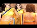 Monica Bedi Showing Off Her Sexy Back in Yellow Choli