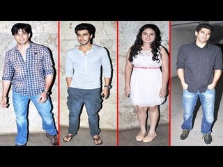Arjun Kapoor, Aditya Roy Kapoor, Hard Kaur Spotted @ ''GIPPI'' Special Screening