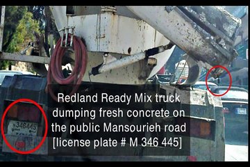 Redland Ready Mix Concrete truck breaks the law and almost gets away with it