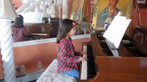 Skaters Waltz, Emile Waldteufel, Piano practice performed by 6-5/12 year old Ginger