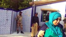 Woman & People Expo-sing EC, Rangers In A Polling Station NA-246