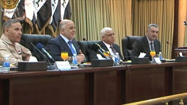 العبادي يعقد اجتماعا أمنياً مع محافظ الأنبار