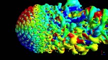 CFD Visualization Comparing Turbulent Vortex Shedding Between a Sphere and Golf Ball