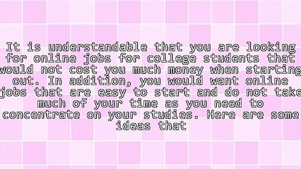 Best Online Jobs For College Students Anywhere Anytime