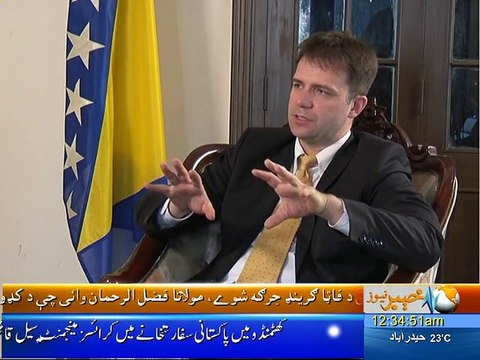 Nadia Khattak Special Interview With Bosnian Ambassador Dr Nedim Makarevic Khyber News Part-01