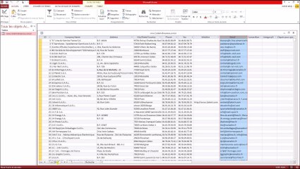 Base de Données France et Fichiers de prospection Emailing