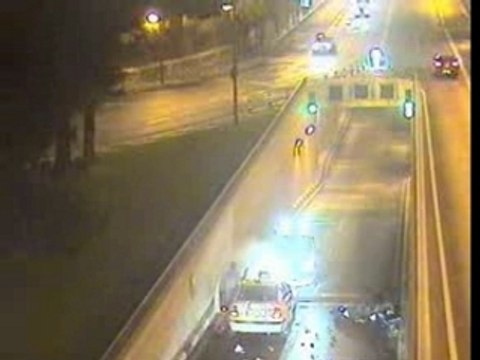 Accident moto poursuite vs police a Caen