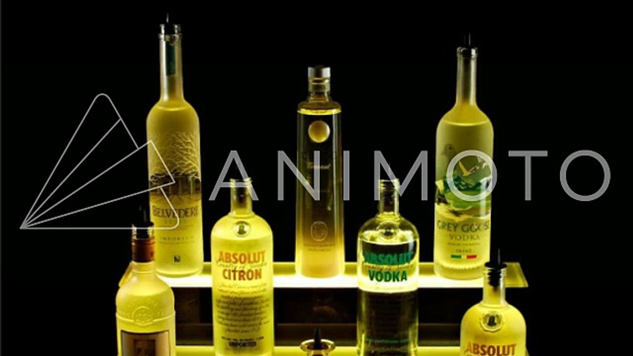 3 Tier LED Liquor Shelf Display